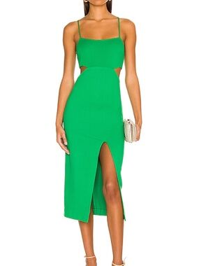 h:ours - size medium : midi dress with cutouts